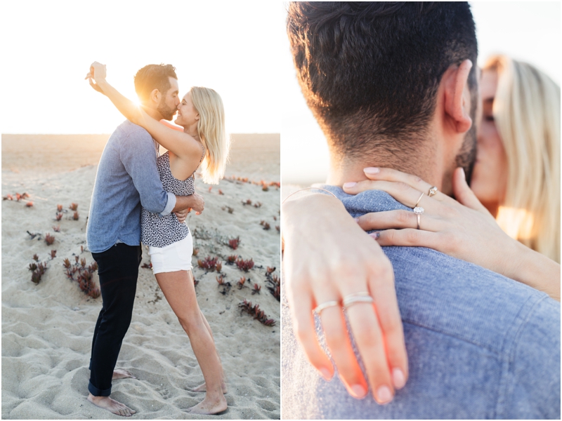 golden hour surprise proposal session in newport beach 