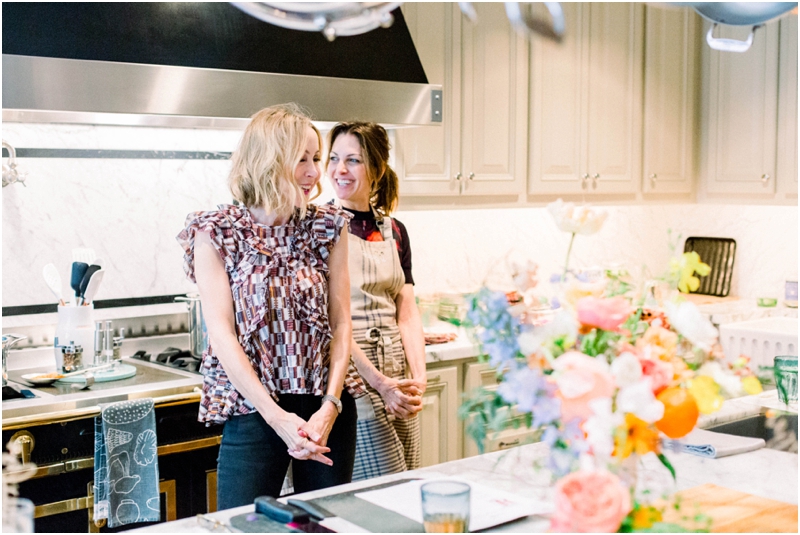  Lisa breckenridge and Dana Slatkin in her kitchen 