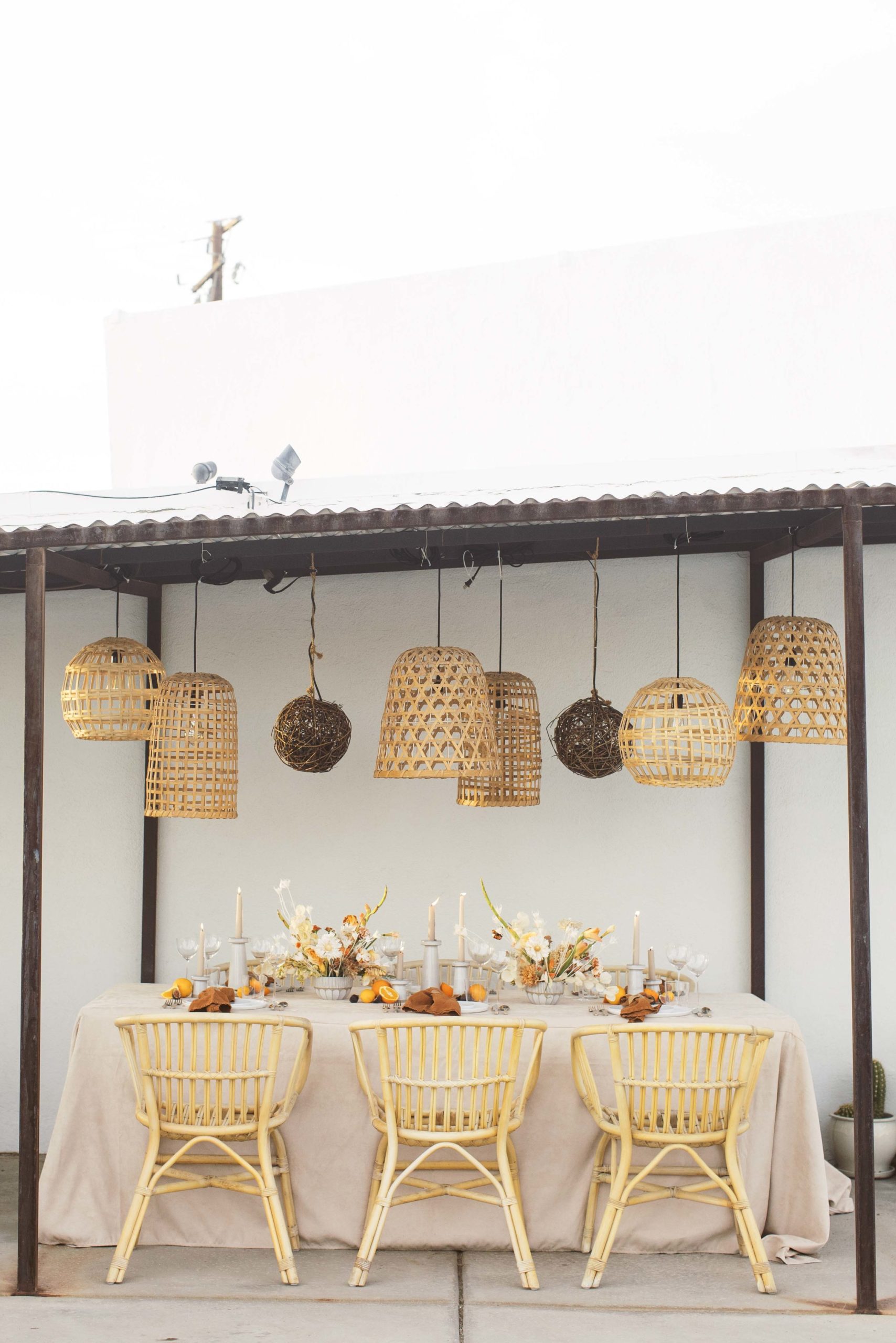 mexican inspired wedding tabletop